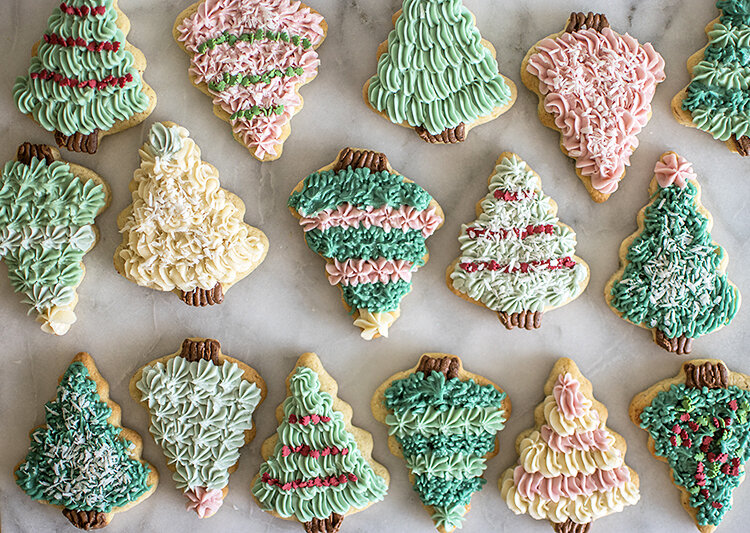 FAUX Sugar Cookies with Fake sugar sprinkles & frosting, Christmas cookies  for
