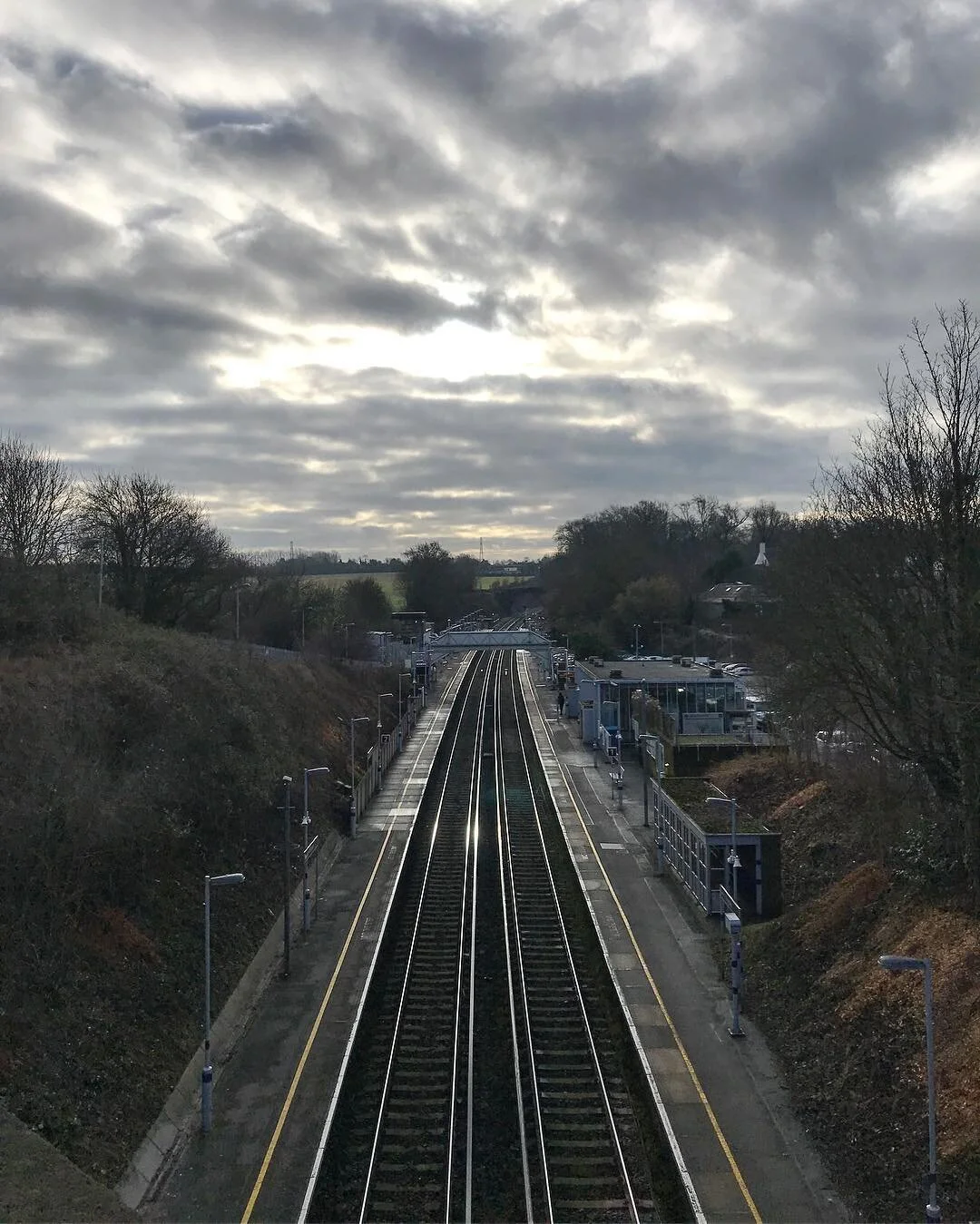 The path is set, where will you go? | &bull;
.
.
#traintracks #railways #railtracks #orpington #chelsfield #uk #england #unitedkingdom #greatbritain ##englishweather #winter #landscape #nature #outdoor #mothernature #overcast #plottingmywaythroughlif