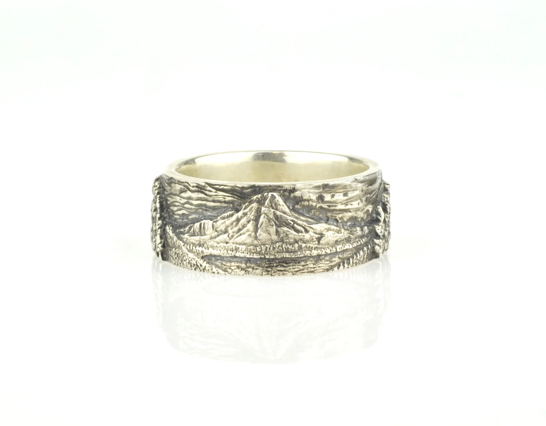 Waylon Rhoads Original Mt. Hood, Frog Lake and Mt. Bachelor Ring