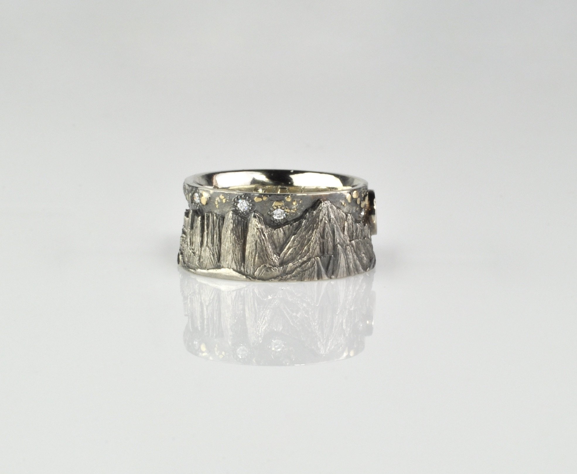 "In Awe of Mt. Whitney with Diamonds in the Sky" by Waylon Rhoads Jewelry