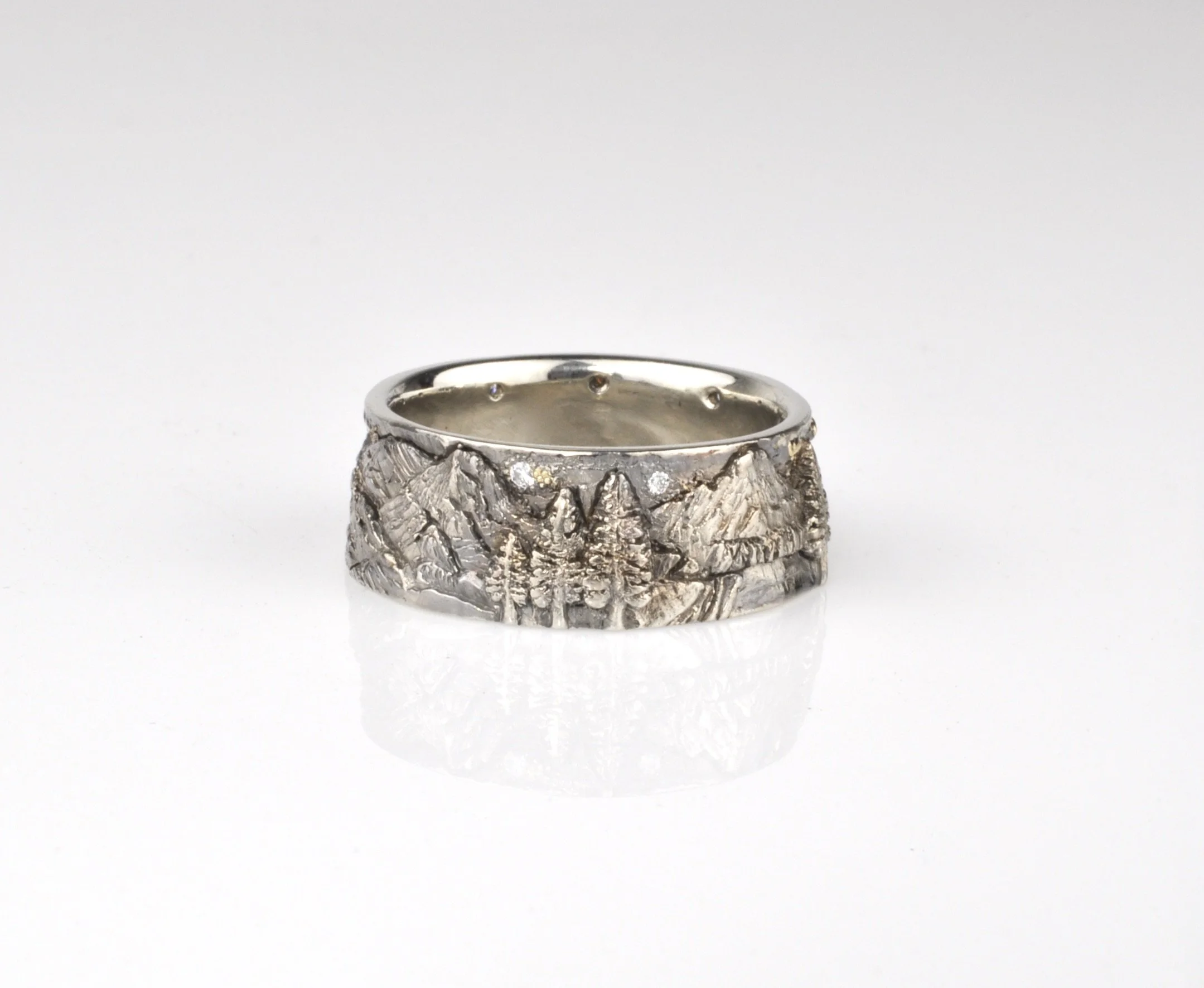 "Rhoads in the Rockies" Mountain Ring by Waylon Rhoads Jewelry