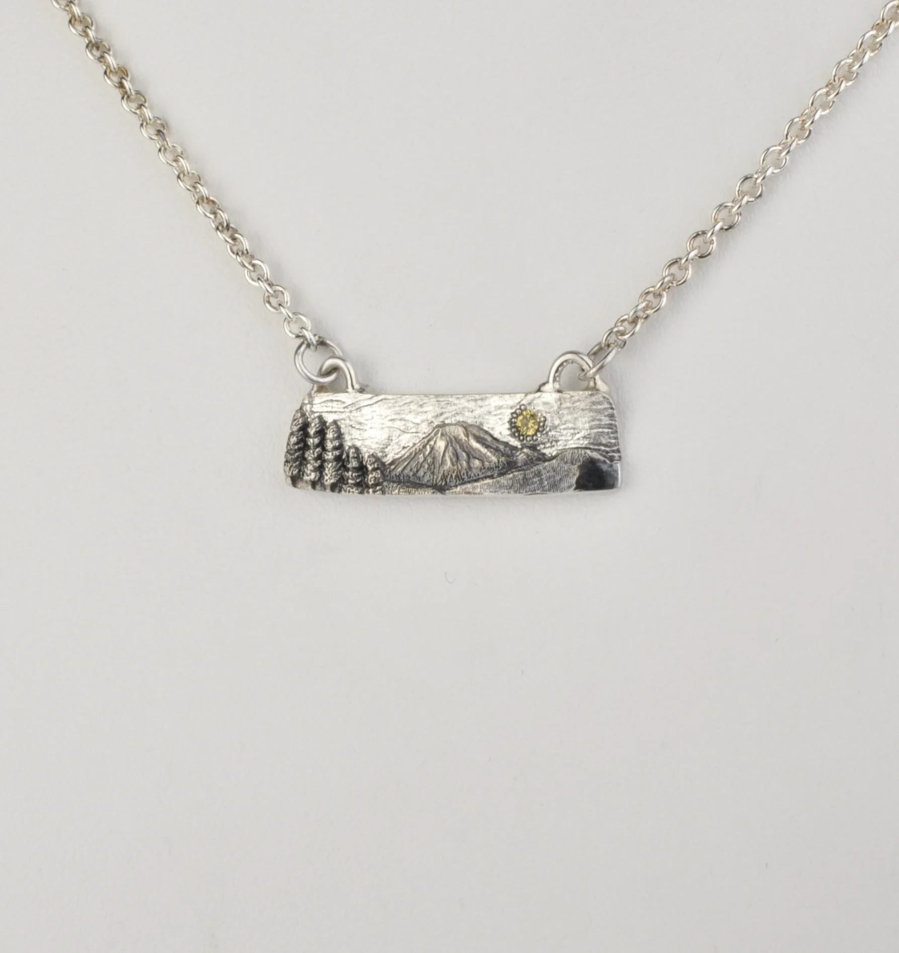 Mt. Bachelor and Tumalo Necklace by Waylon Rhoads Jewelry