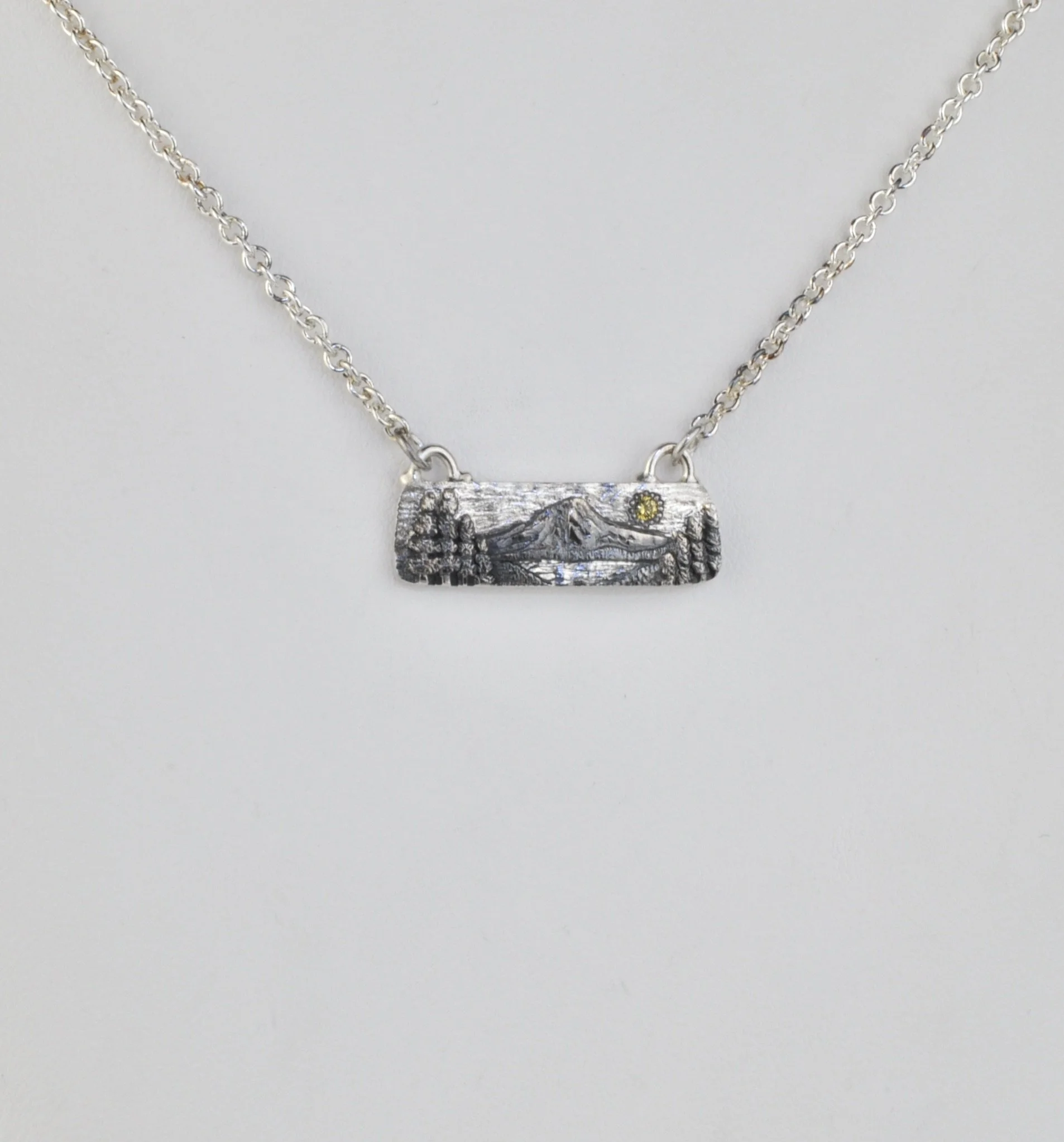 Mt. Hood and Frog Lake Necklace