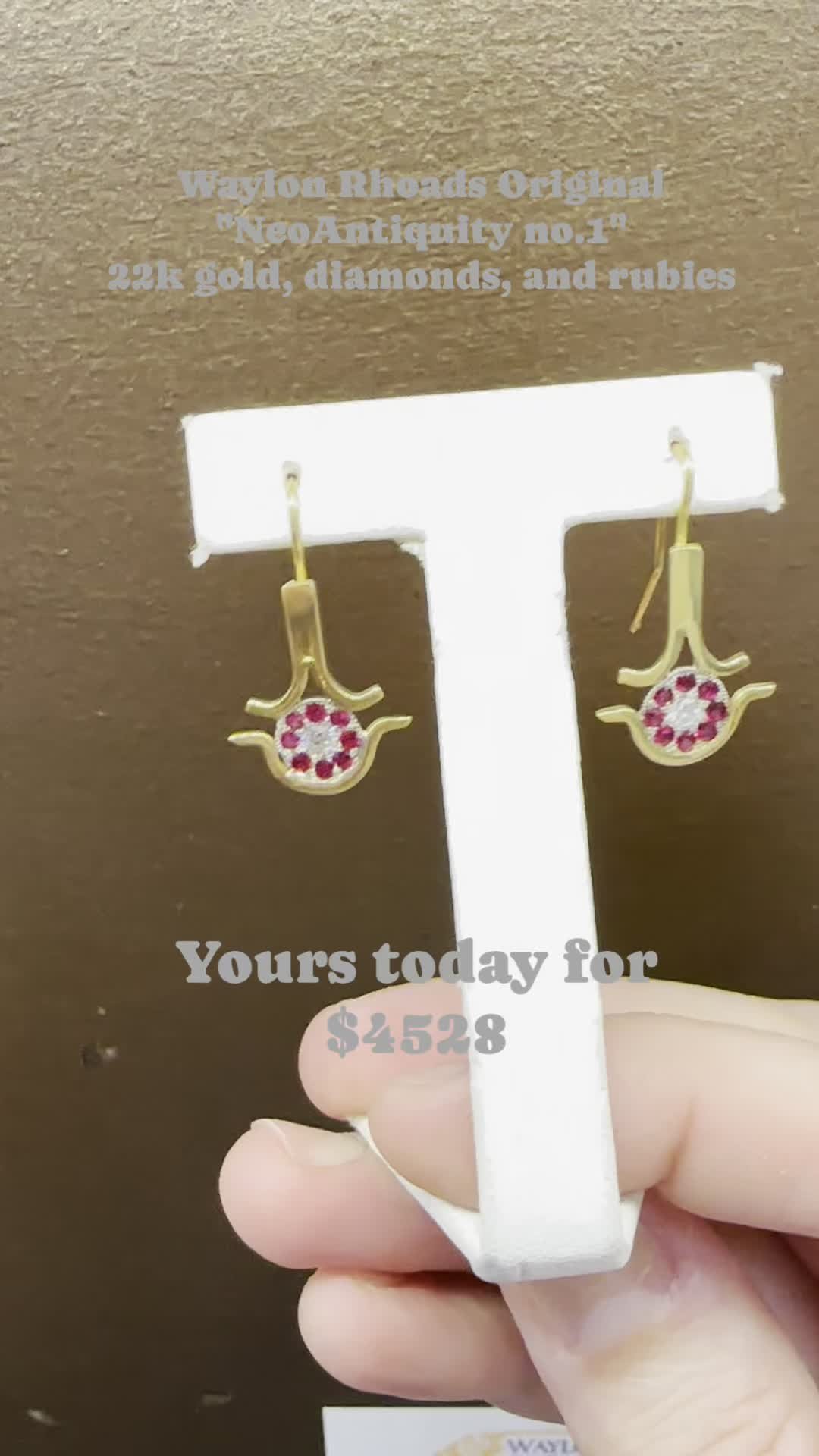 The first in a new series I am calling "NeoAntiquity" as a call back to those who began making gold jewelry thousands of years ago. The simple, yet exquisite design featuring some of the most beautiful little rubies I have ever seen, will s