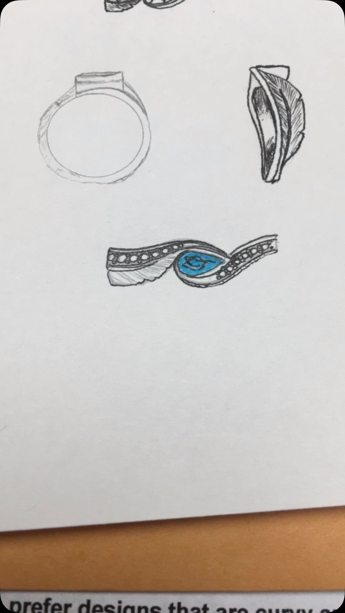 While the technology to render life like images of what your jewelry may look, I keep things more analog and human based. Why? Because I have fun doing what I do, the way I'm doing it! I want to be as independent and separated from computer software
