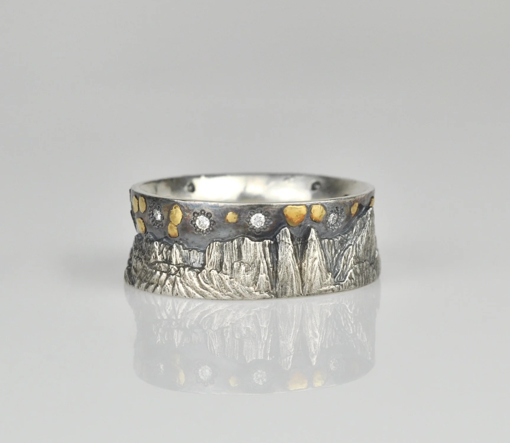 "In Awe of Mt. Whitney" with 24k and Diamonds