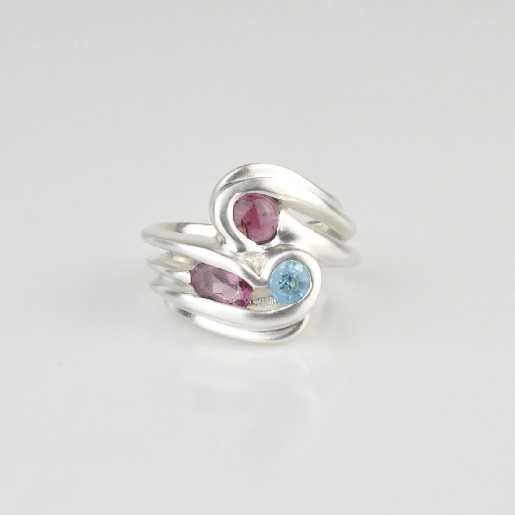 3 Stone Mellow  Movement Ring #2