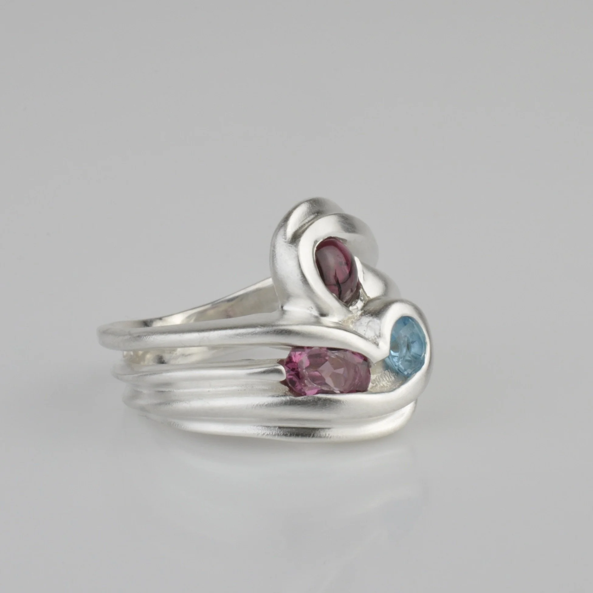 3 Stone Mellow  Movement Ring #2