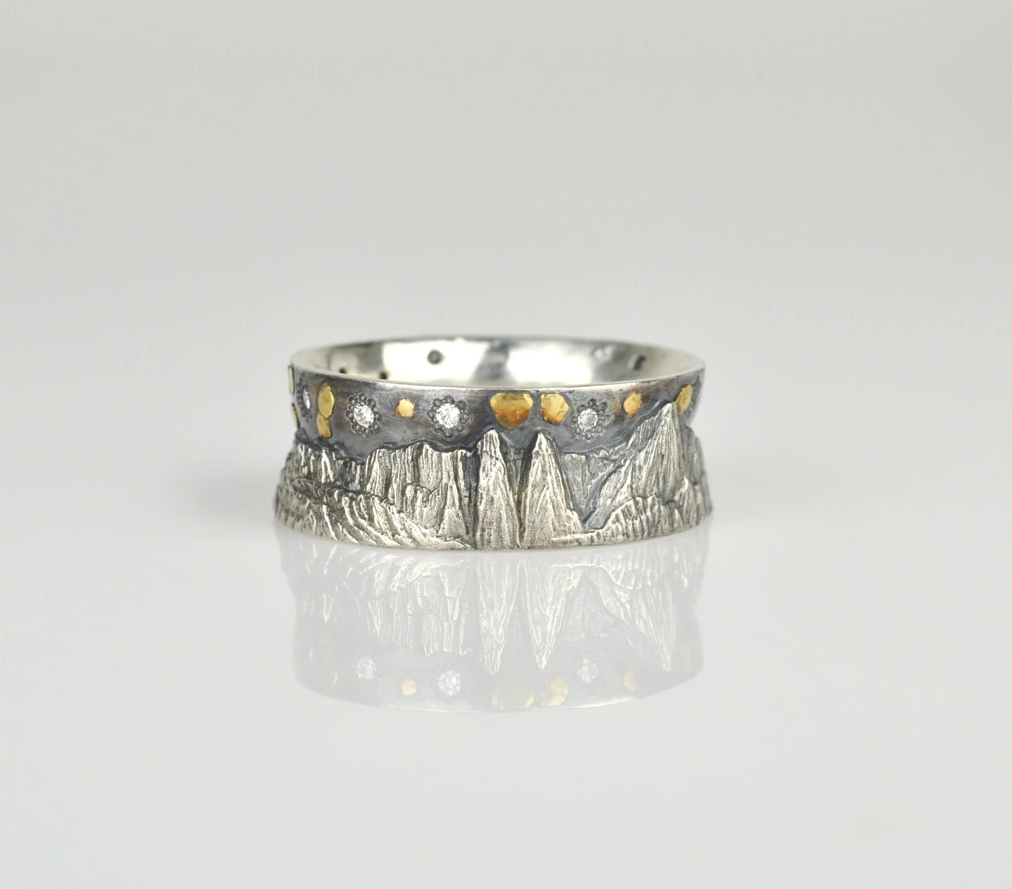 "In Awe of Mt. Whitney" with 24k and Diamonds