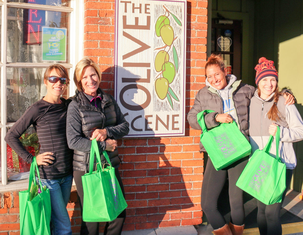 We're including a free festive Olive Scene tote bag with any purchase to help make your shopping easier this year. 