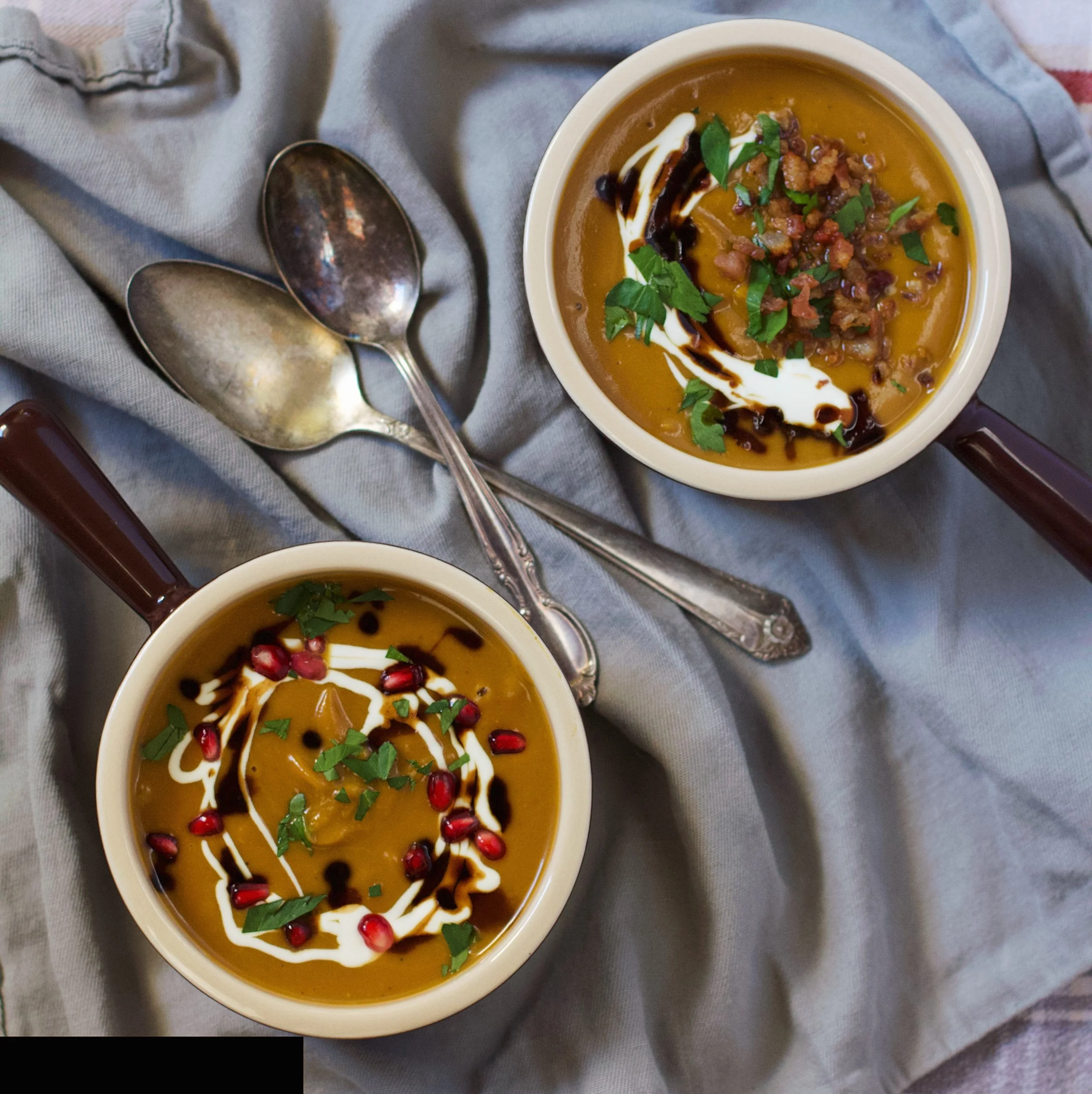 Roasted Squash Soup with Maple Balsamic Vinegar — The Olive Scene