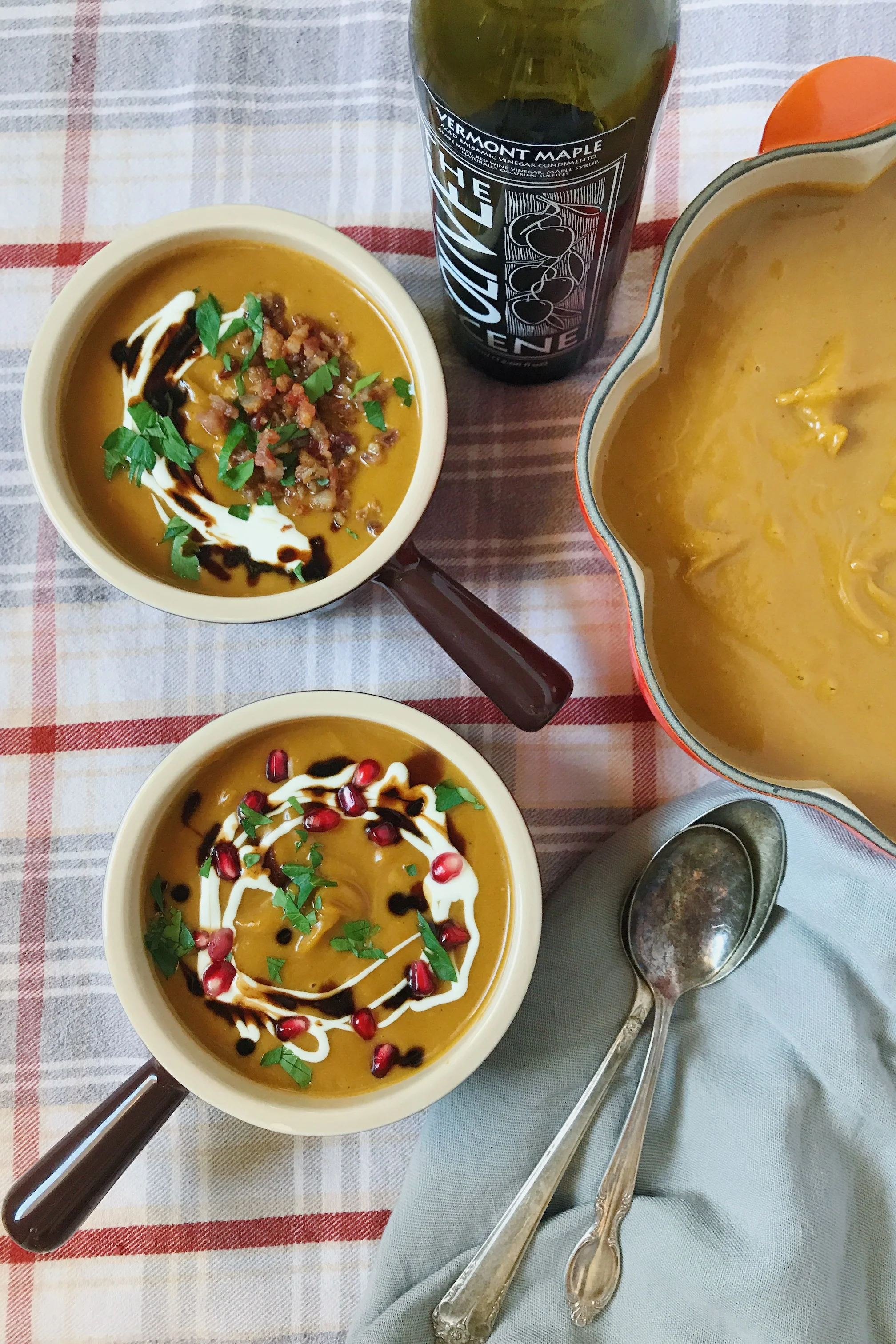 Roasted Squash Soup with Maple Balsamic Vinegar — The Olive Scene