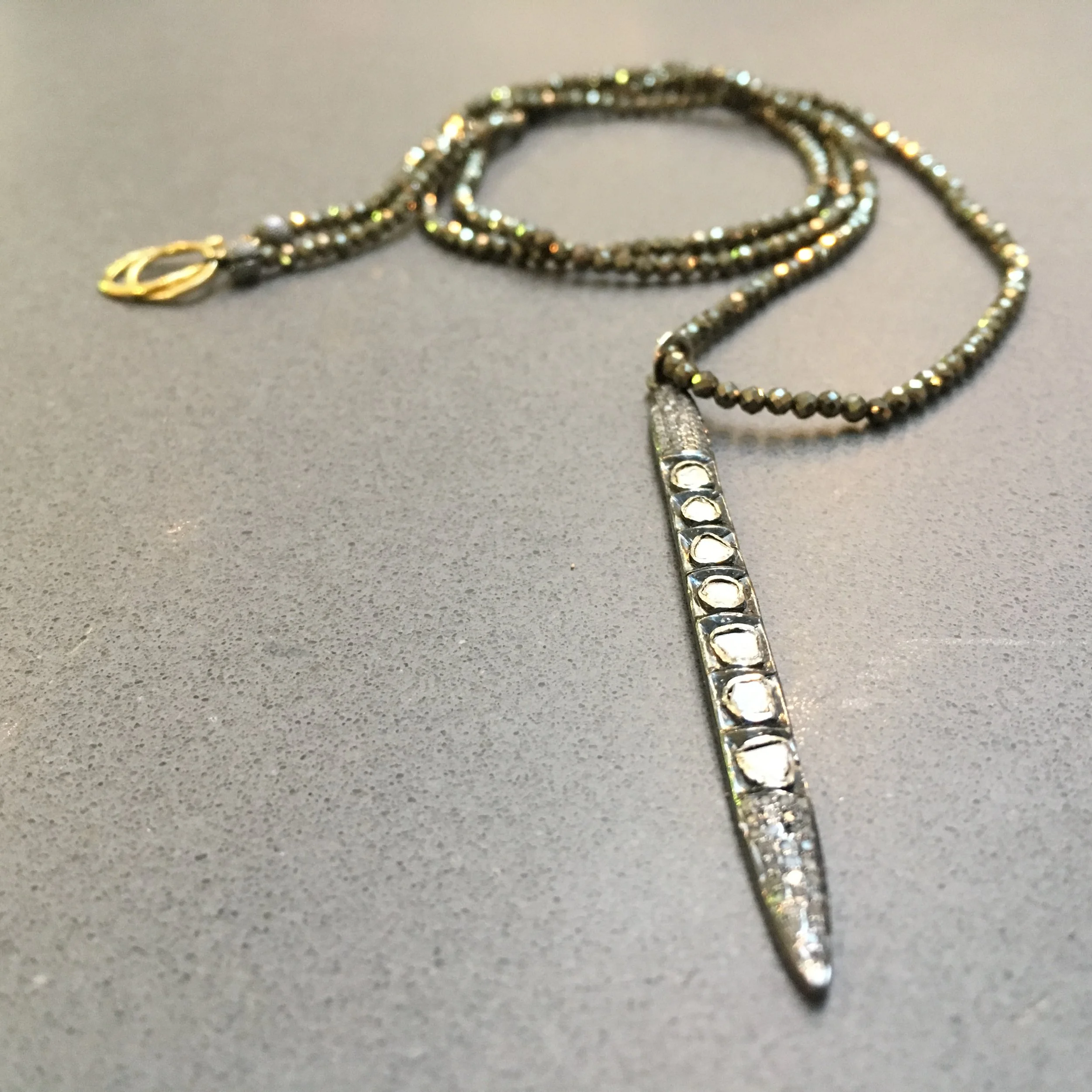 diamond spike on counter.JPG