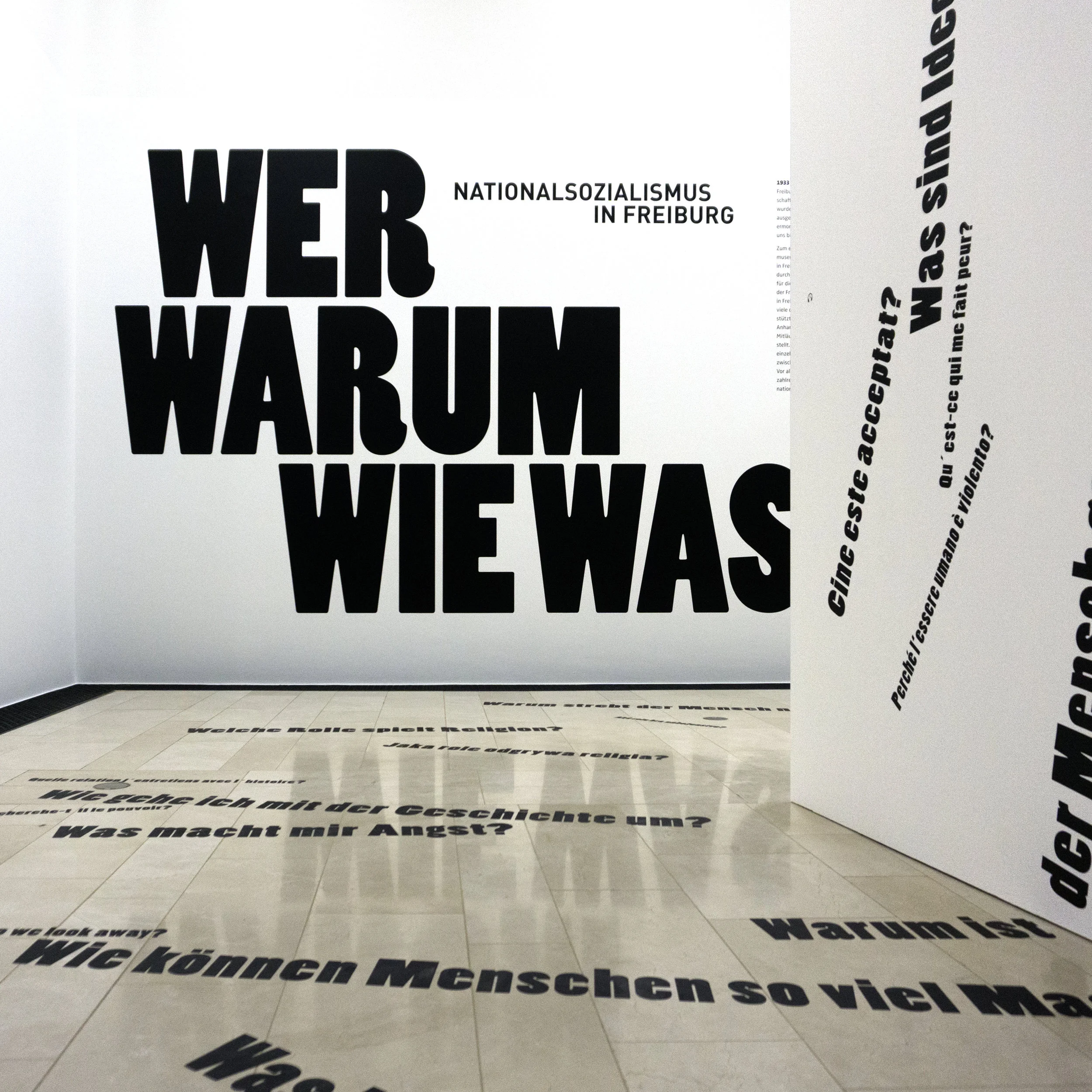   Wer, warum, wie, was? Nationalsozialismus in Freiburg.  Augustinermuseum Freiburg, 2016.&nbsp;  In Kooperation mit Prof. Dr. Heike Gfrereis und Keppler+Jung 