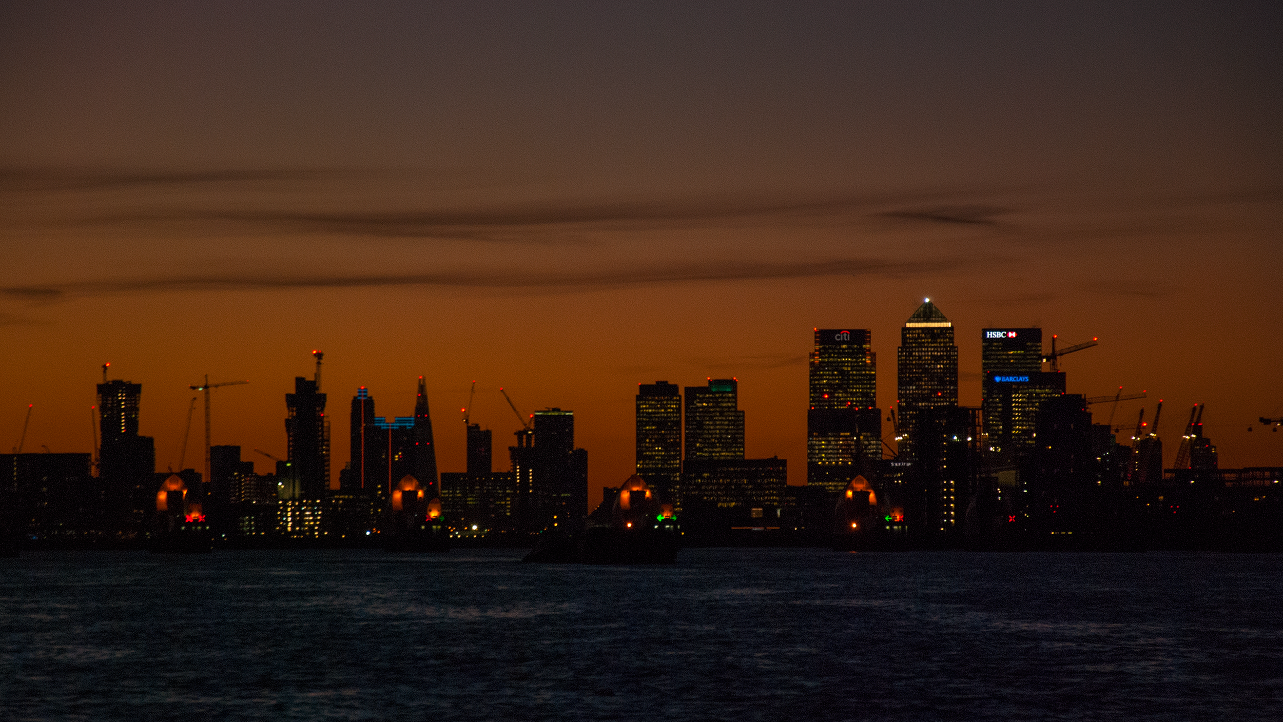 View from the Woolwich Ferry crossing