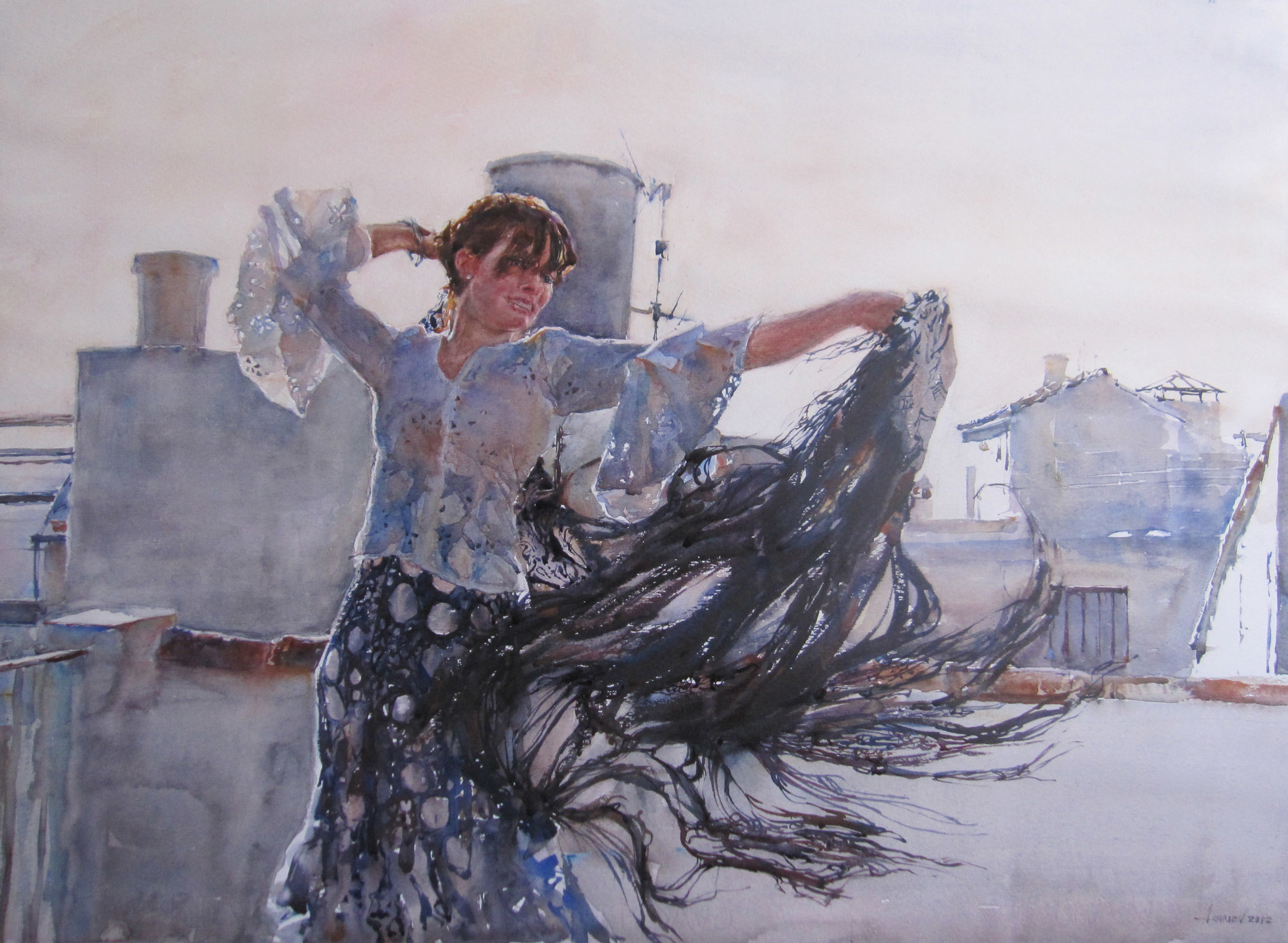 Loose work from the portfolios will be available, including sketches, watercolor and pastel
