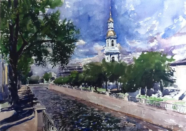 Watercolor on Arches Paper / 14 x 20 inches / Available