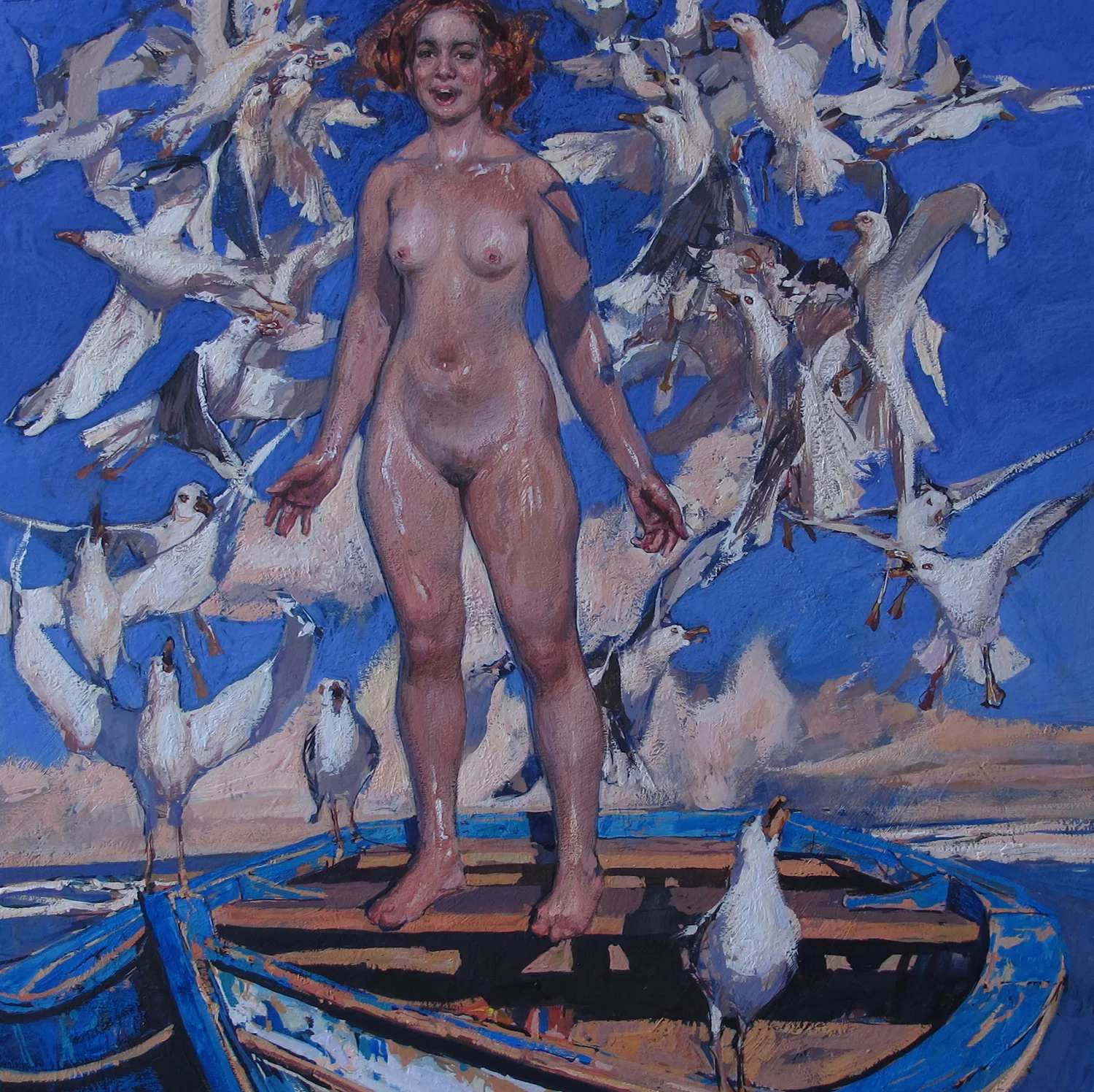 Tempera on Paper mounted on board / 16 x 16 inches Lovetts Gallery, Tulsa