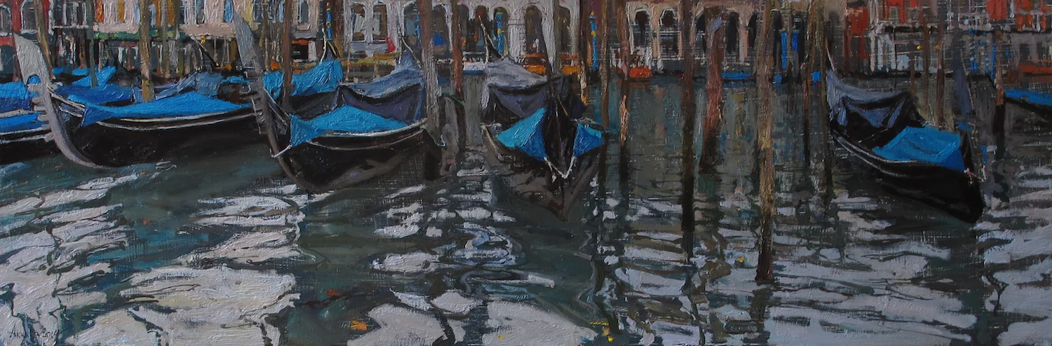 Oil on Board / 16 in x 36 in