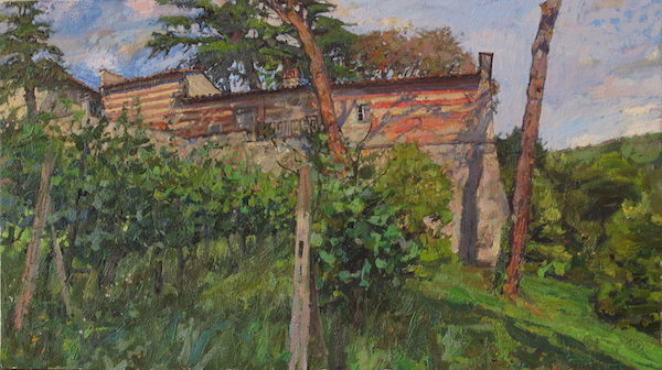 Montereggi Stripes, Oil on Panel, 2016