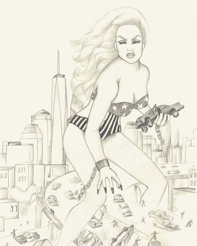 She&rsquo;s gone rouge ~ pencil/paper 17&rdquo;x24&rdquo;
&bull;
&bull;
&bull;
&bull;
&bull;
&bull;
&bull;
#pinup #attackofthe50ftwoman #drag #pinupgirl #pinupgirl #art #illustration #myrabreckinridge #raquelwelch #barbarella #glamazon #feminism #fem