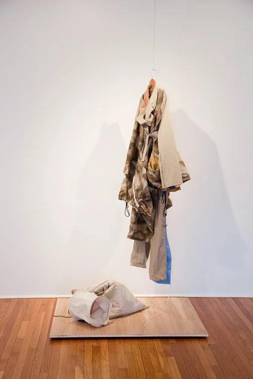Mary Mattingly Wearable Home Prototype , 2010 mixed media dimensions variable Courtesy Robert Mann Gallery, New York