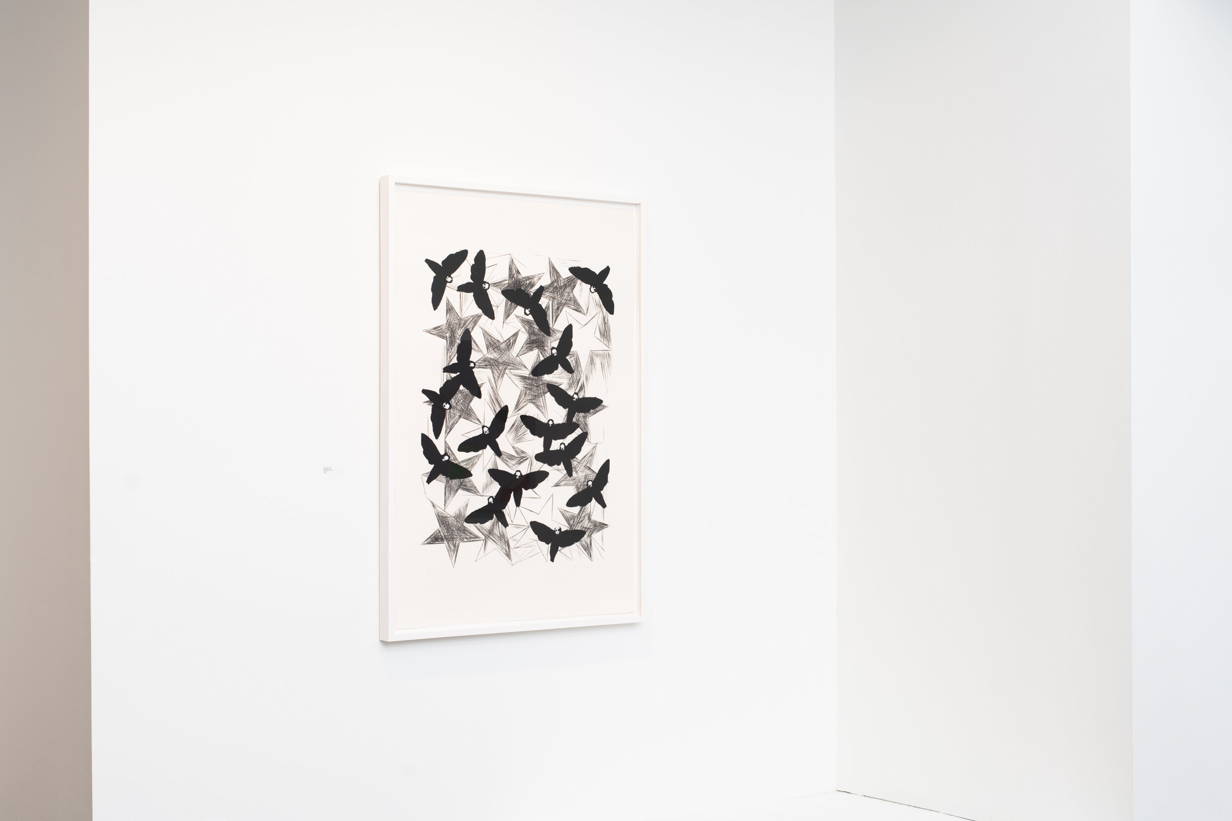  Charline von Heyl   Hawk Moths , 2016  Lithograph with pochoir  47.25 x 31 inches.  $7,000 