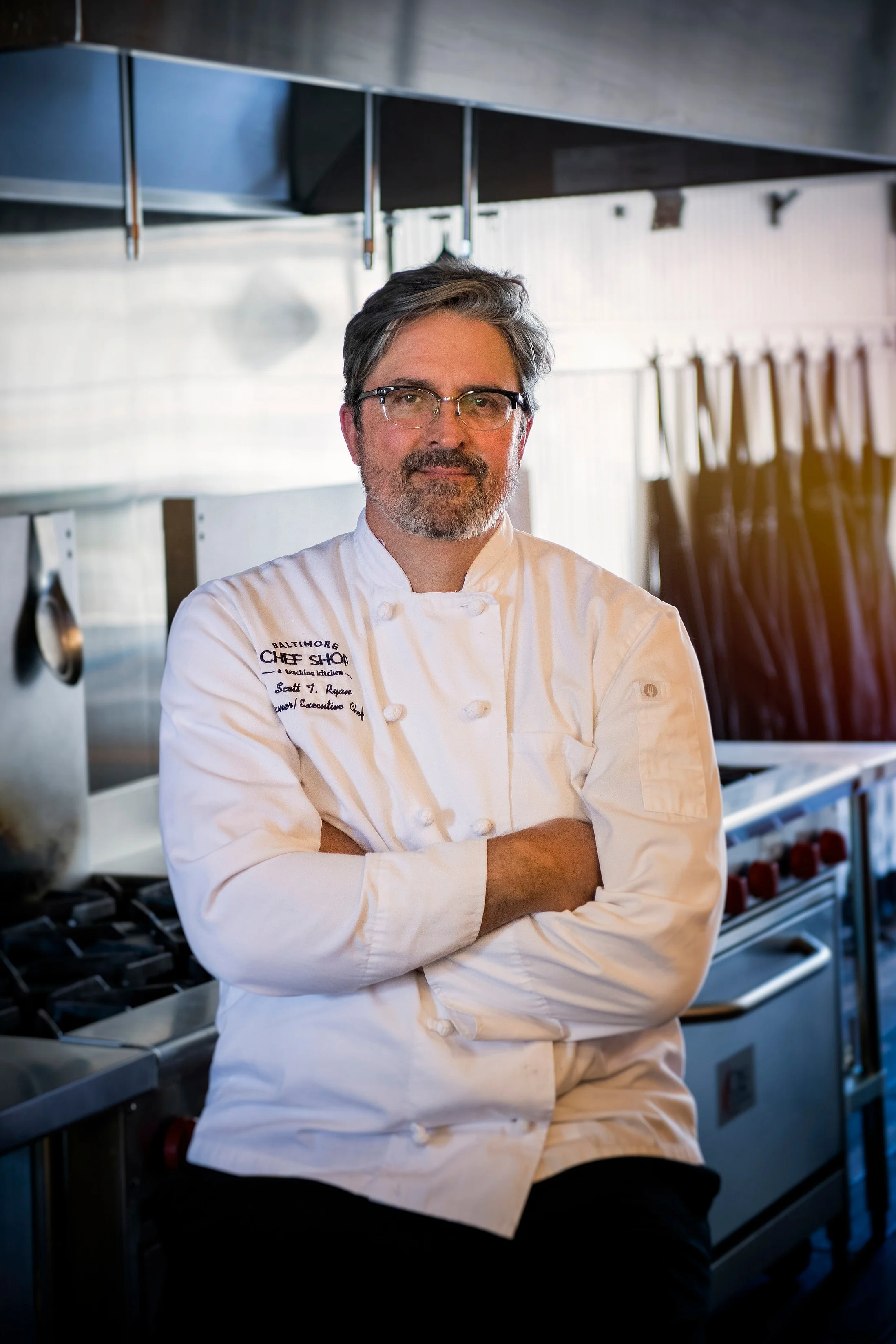 chef scott at his alma mater, and his first teaching gig, cambridge school of culinary arts