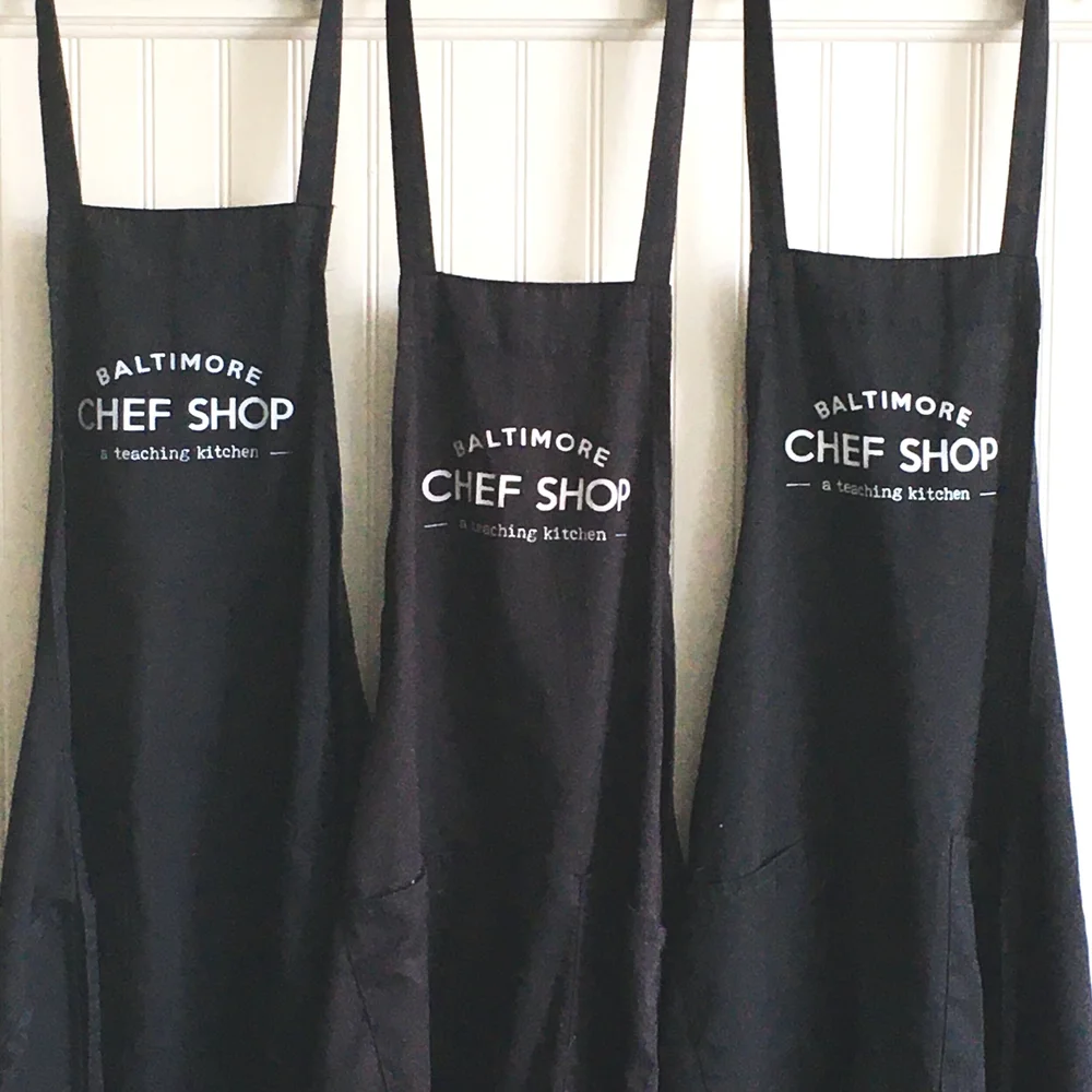 apron with logo