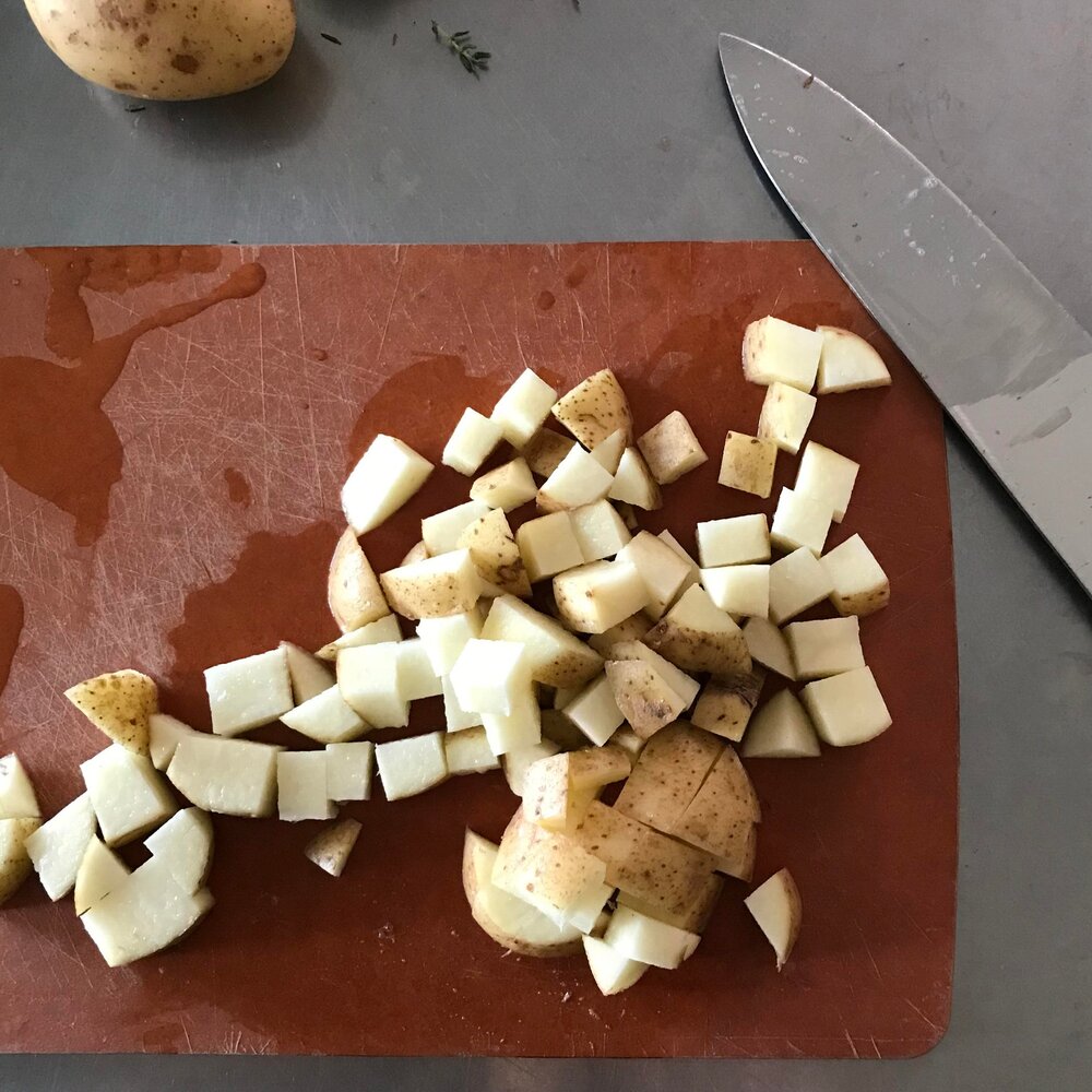 CUBE THE POTATOES