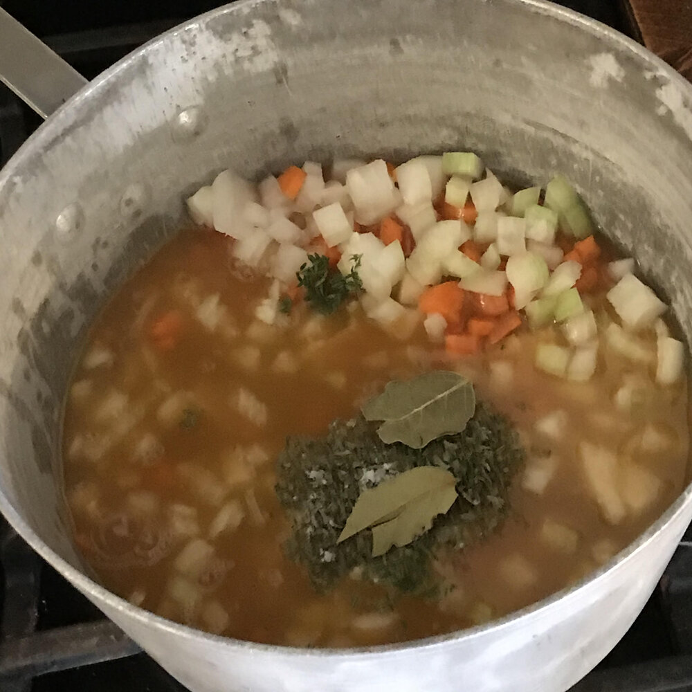 PLACE INGREDIENTS IN A POT