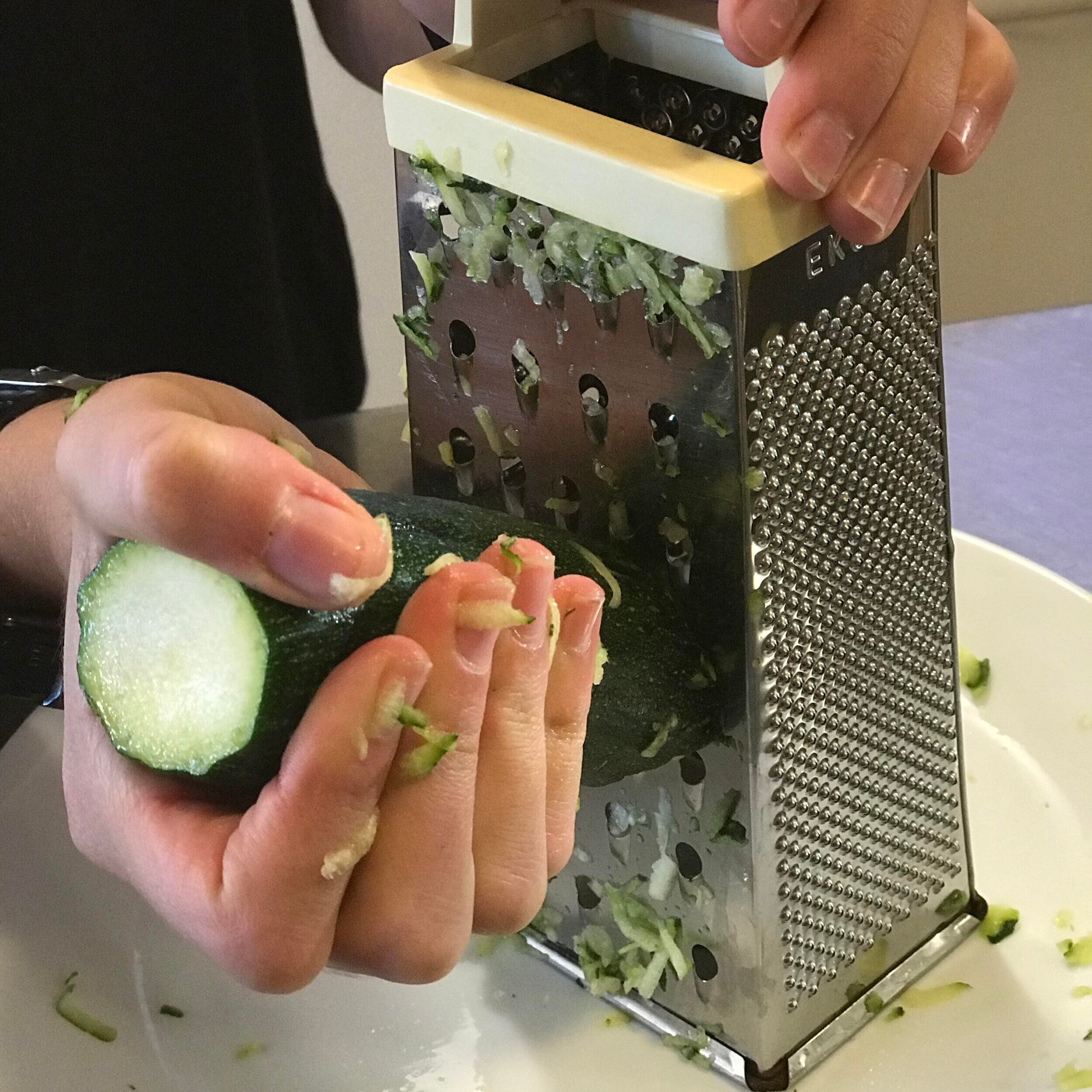 Grate the zucchini