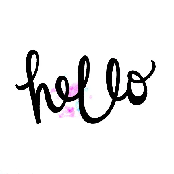 Doodle drawn and watercolored by Renee