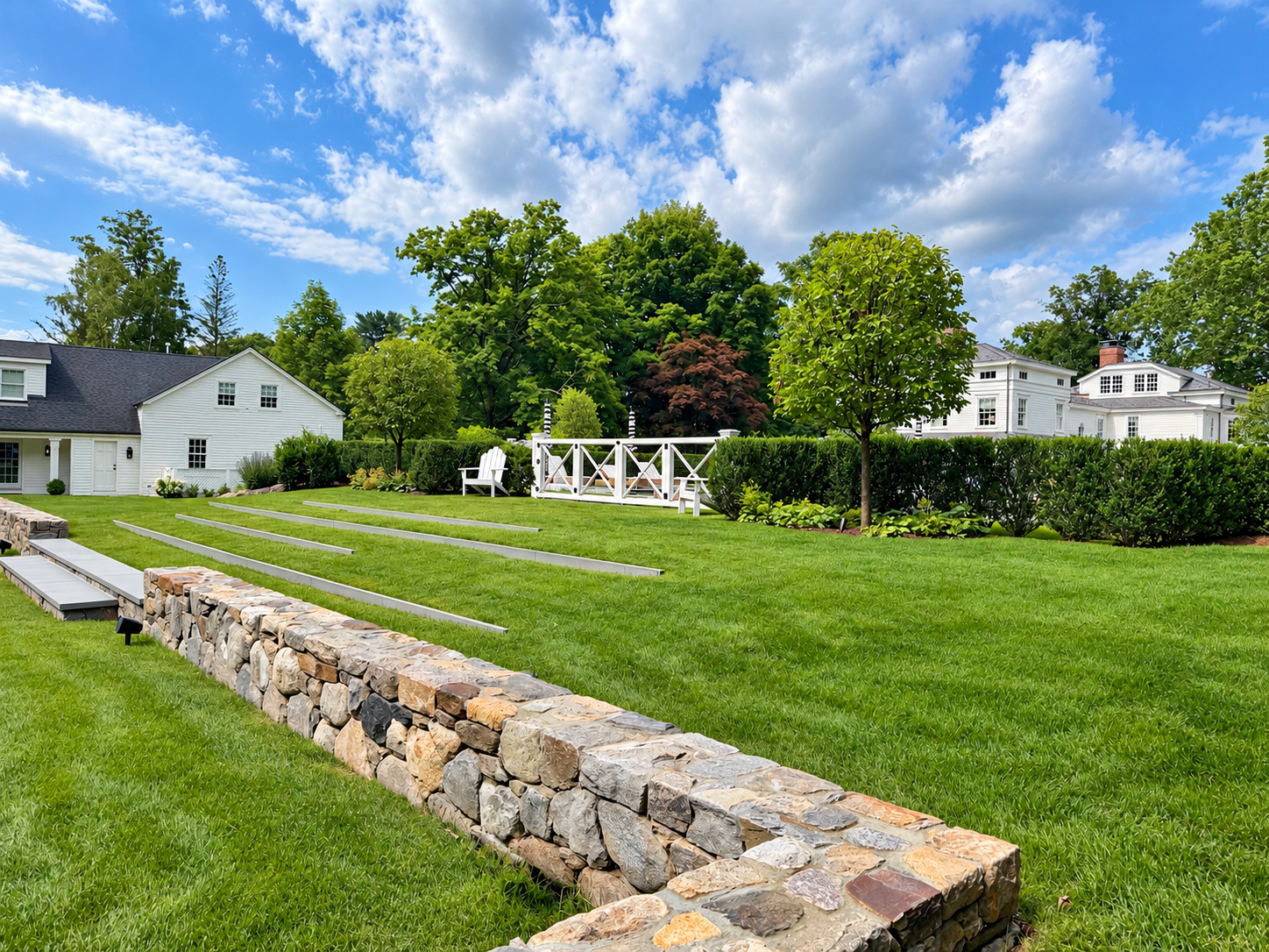 Manicured Estate Garden Under Summer Skies.png
