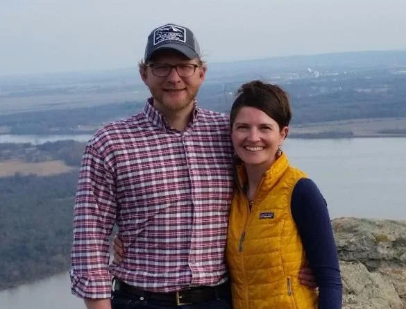The Alabama Folk School's new Director, Lisa Marie Ryder, with her husband, James Ryder.
