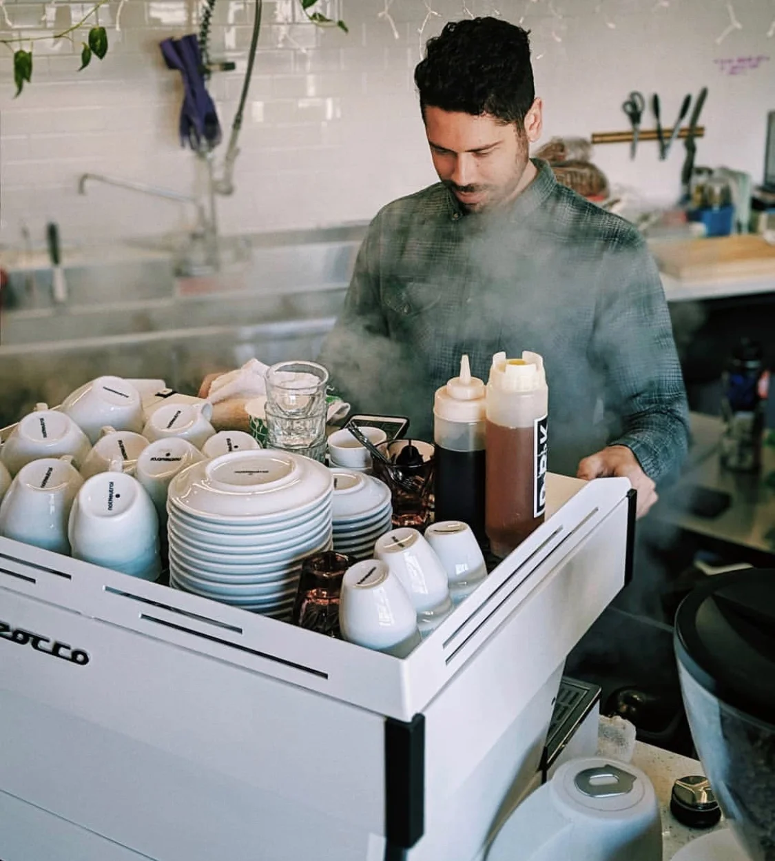 Brennan Pulling Espresso Shot