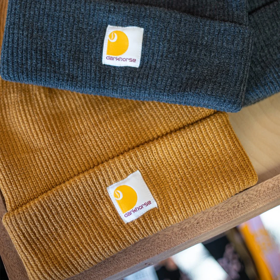 メンズ isecai Whimgy Beanie Brown×Yellow