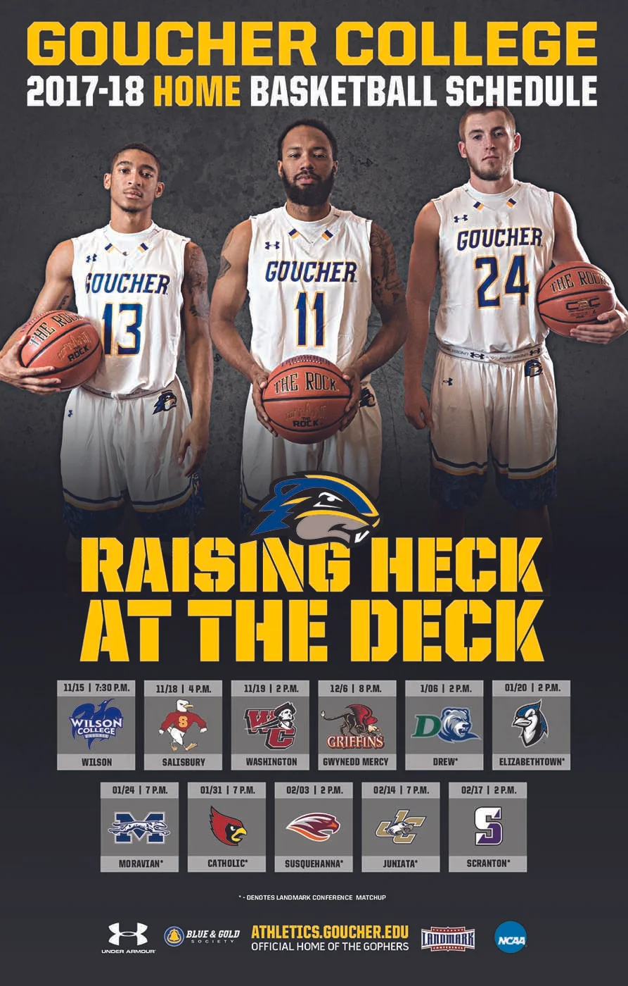 Goucher College Men's Basketball Poster