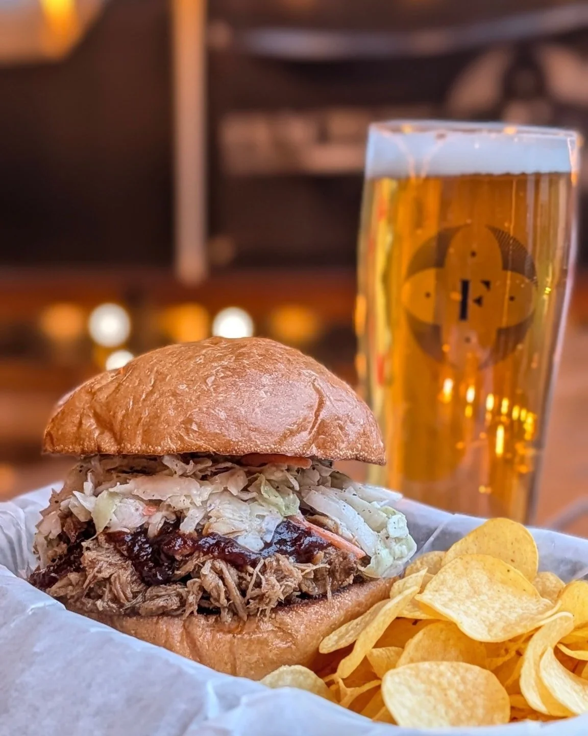 Classic comfort done right 🔥

Our Hot Box Classic Pulled Pork Sandwich&mdash;slow-smoked pork, house BBQ sauce, crunchy slaw on a soft bun&mdash;paired perfectly with a crisp Fracture Brewing &ldquo;Say What&rdquo; German-style pilsner 🍺

Smoky, ju