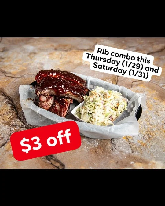 The Hot Box BBQ is doing $3 off our rib combo this Thursday &amp; Saturday&mdash;don&rsquo;t miss this smoky deal! 🔥🍖
@panypueblopdx @fracturebrewing 
#pdx #PortlandEats #BBQLovers #PortlandEats #pdx #BBQLovers #RainyDayFood  #RainyDayFood #pdxfood
