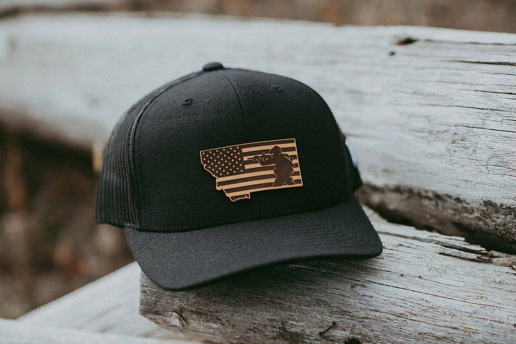 MT Leather Patch Hat — Big Sky Bravery