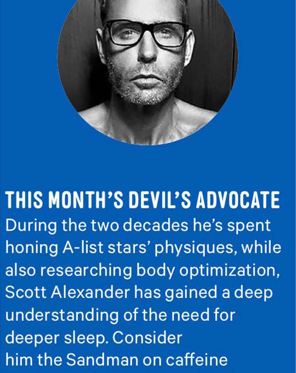 Scott Alexander is a featured "fitness expert" in Mens Health.