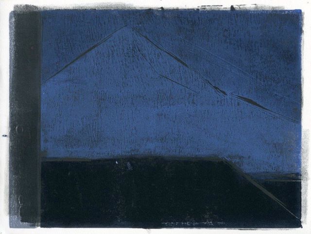 Blámi/blueness series in progress 9" x 12"