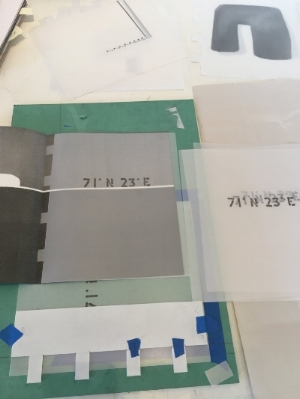 Cutting the tabs by hand.