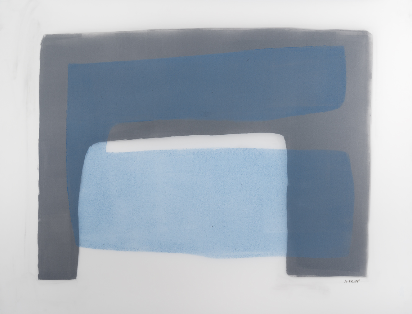 Northland composition – 1, Graphite, acrylic on translucent paper, 17" x 23", 2017