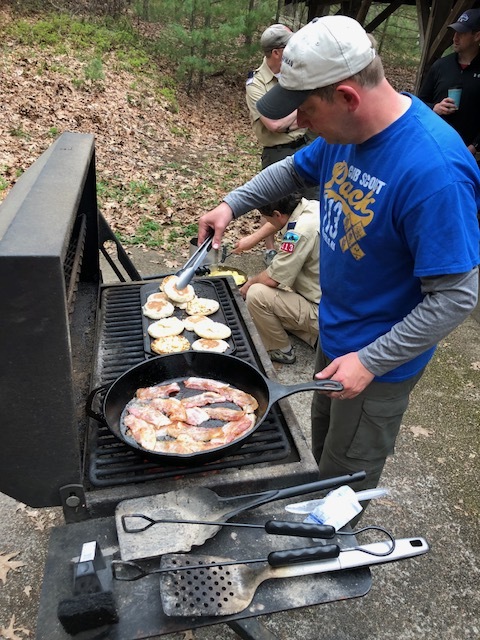 Breakfast: Bacon and English Muffins