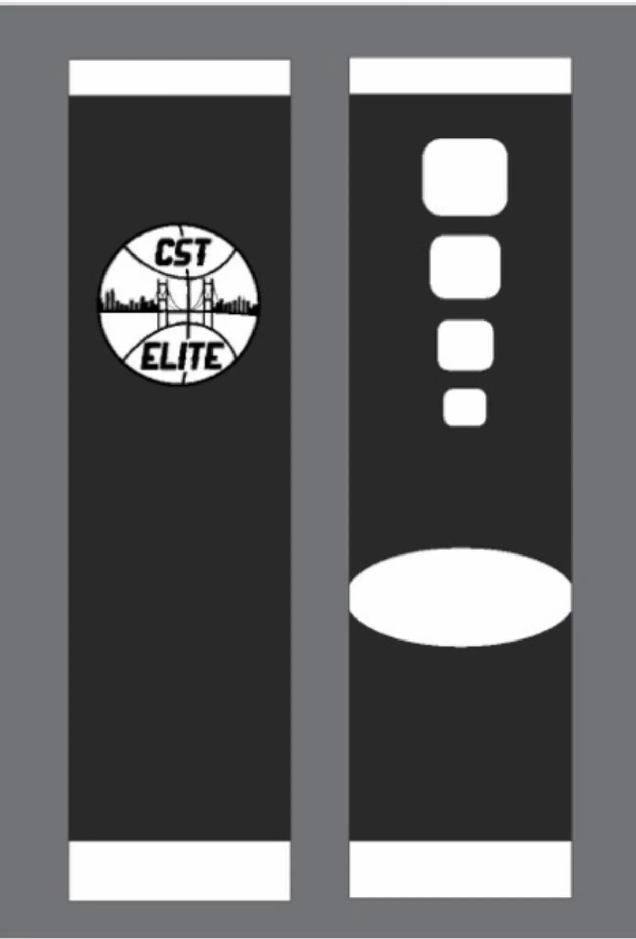 CST ELITE BLACK SOCKS