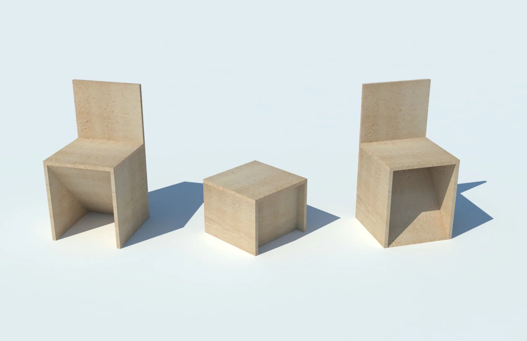 DONALD JUDD CHAIRS AND STOOL.jpg