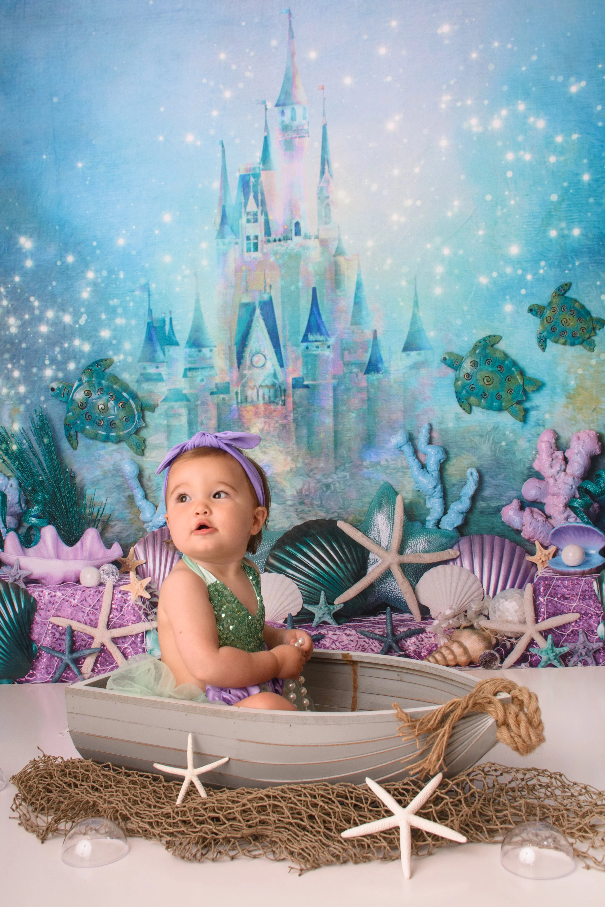 Charlotte Under The Sea Birthday Mermaid Cake Smash