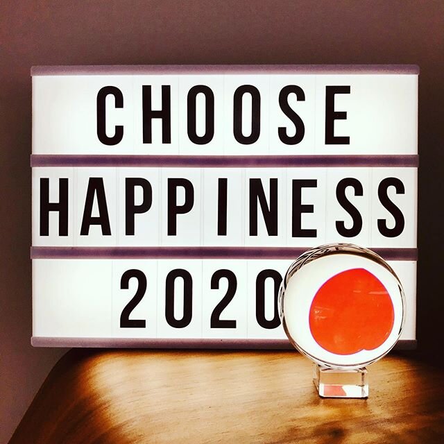 Finally updated my message on my light box for 2020 - and this year I choose happiness!!! What is more important in your day-to-day well being and I believe it is a choice, it&rsquo;s an attitude of gratitude. Do what makes you happy, you only have o